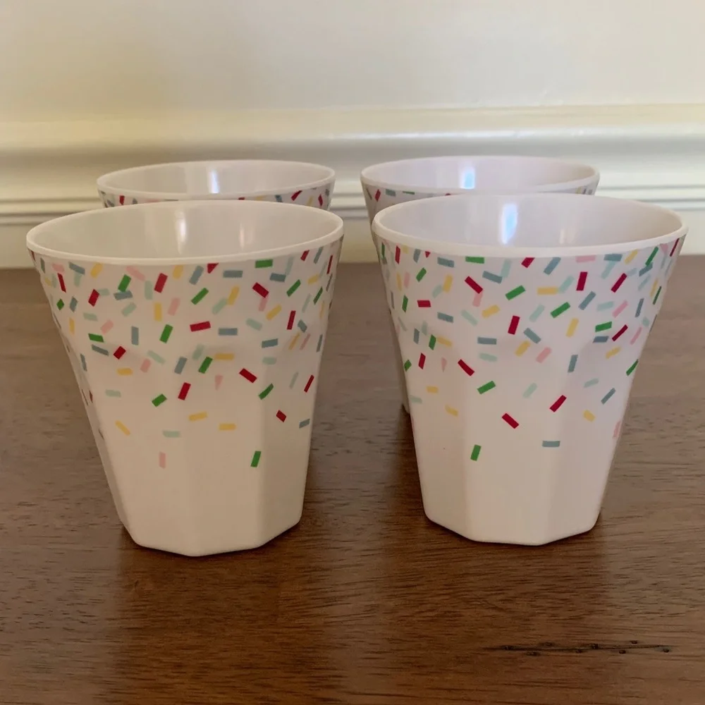 Crate&Barrel White Ice Cream Cups (4)